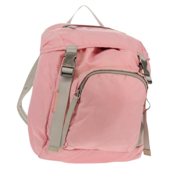 PRADA Backpack Nylon Pink Silver Auth yk19623V main image 5